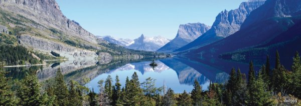 Горы озеро панорама