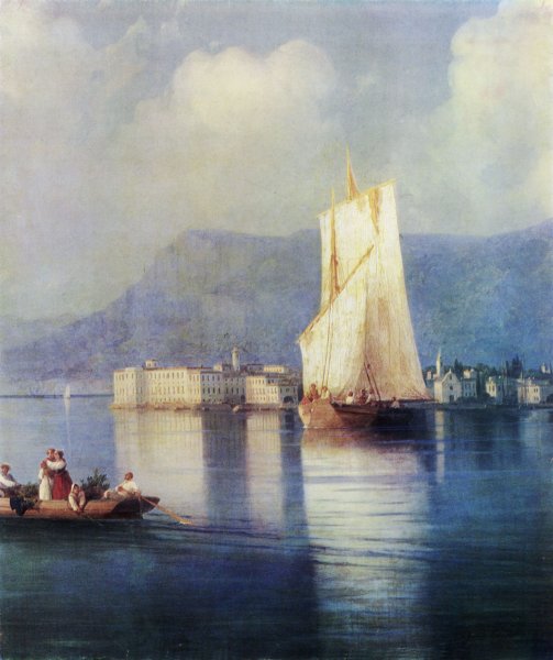 Айвазовский Иван Константинович. Итальянский пейзаж. Вечер