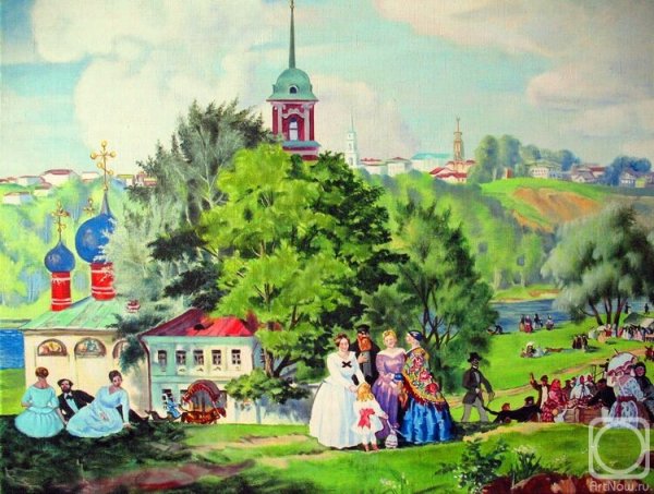 Кустодиев картина Астрахань