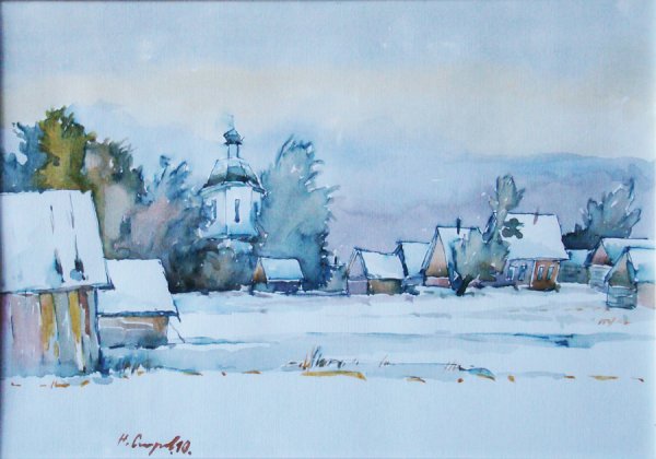 Михаил Нестеров Абрамцево пейзаж