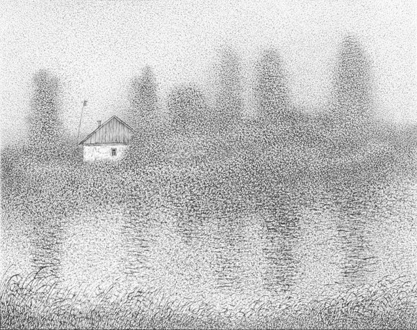 Пейзаж пятном в графике