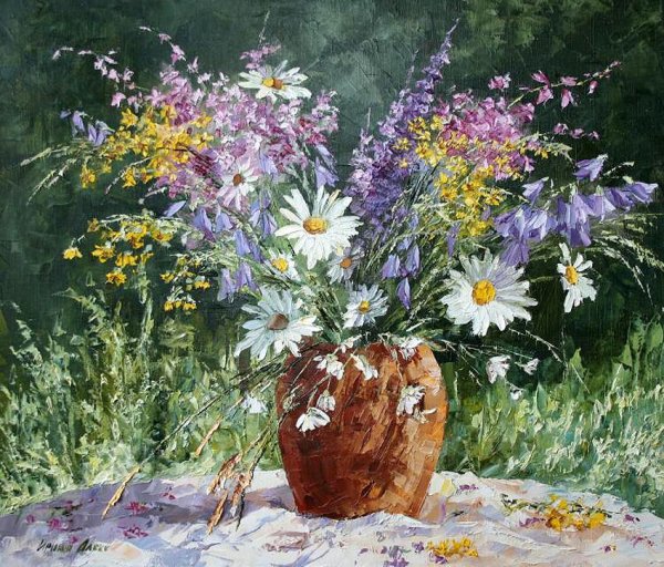 Натюрморт. Полевые цветы (художник а. Герасимов)