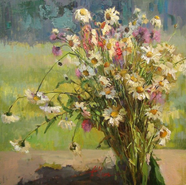 Художница Инесса Морозова полевой букет