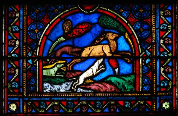 Романское искусство во Франции витраж