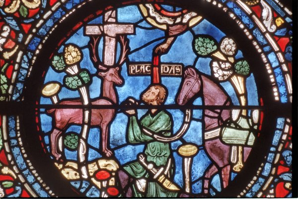 Романский витраж Шартр 11 век