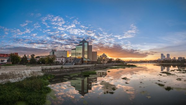 Река Миасс в Челябинске