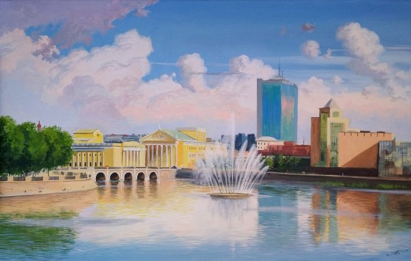 Пейзаж города Челябинска