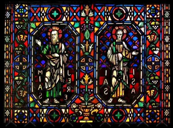 Мозаичные цветные витражи 19 век