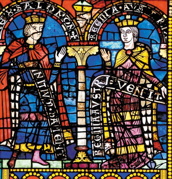 Романский витраж романского собора