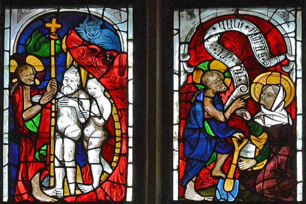 Витражи Англии собор Лика Спасителя из Висамбура
