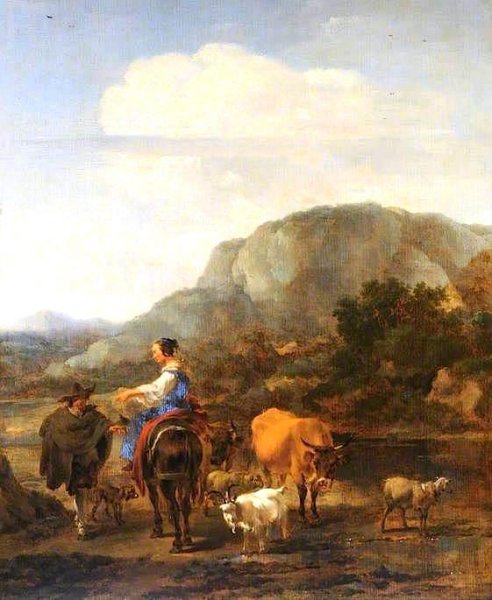 «Итальянский пейзаж с крестьянином» (1874)