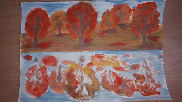 Нетрадиционная техника живописи – монотипия.