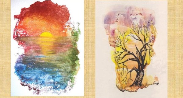 Кляксография монотипия