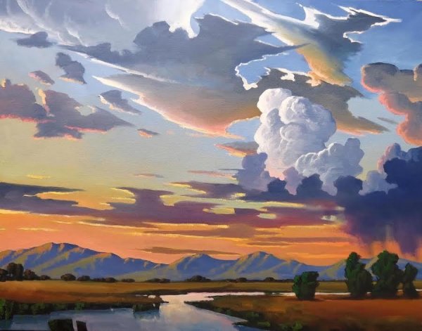 Красивые облака в живописи