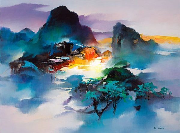 Абстрактная картина маслом Скотт Нейсмит