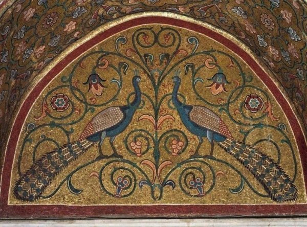 Византийская мозаика Павлин