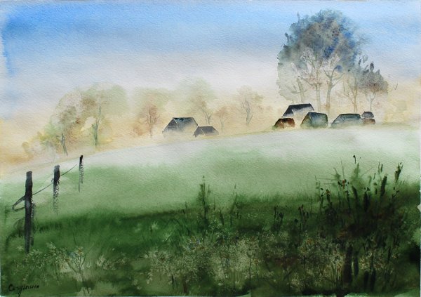 Видеоурок рисования акварелью для детей