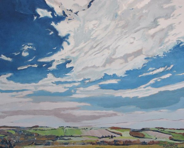 Китай картины облака