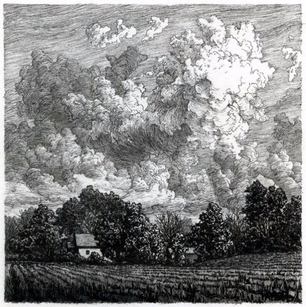 Небо гравюра