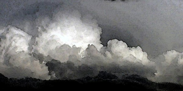 Тучи акварелью