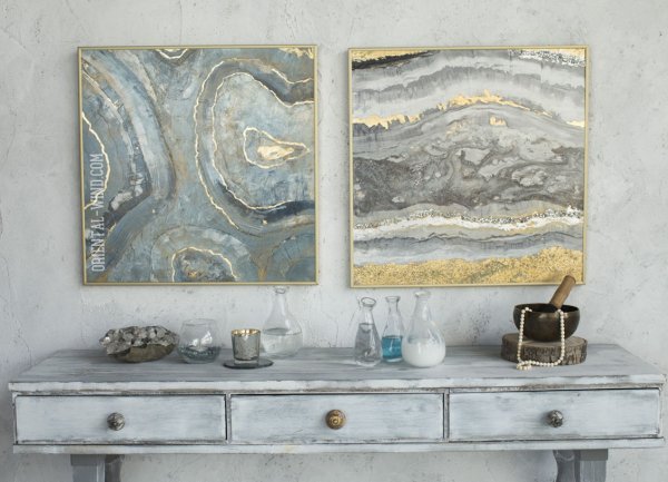 Декоративное панно с поталью