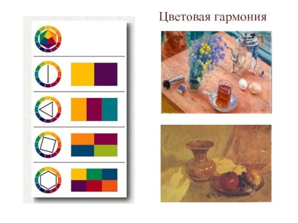 Гармония цвета цветоведение