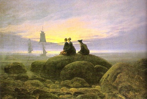 Каспар Давид Фридрих Восход Луны над морем