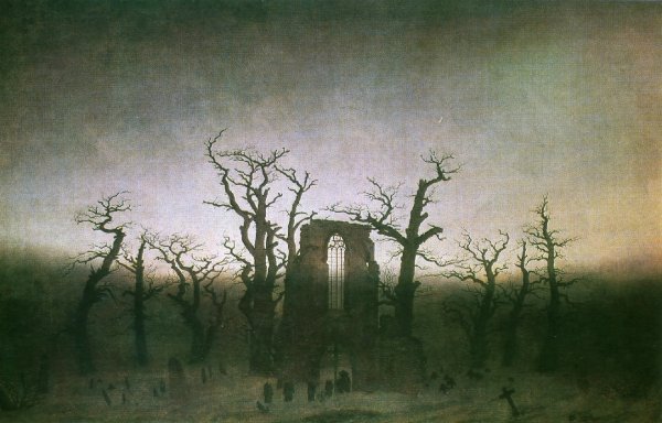 Каспар Давид Фридрих аббатство в лесу