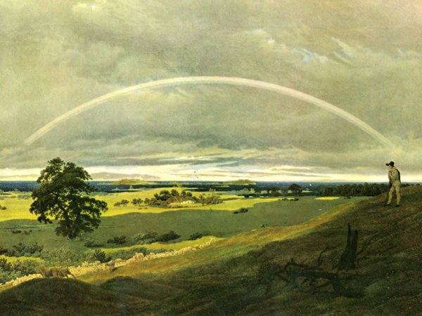 Пейзаж с радугой Давид Фридрих