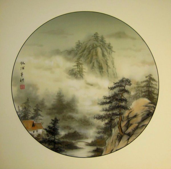 Панда пастелью