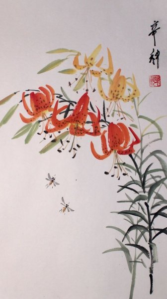 Китайская живопись гохуа храмы