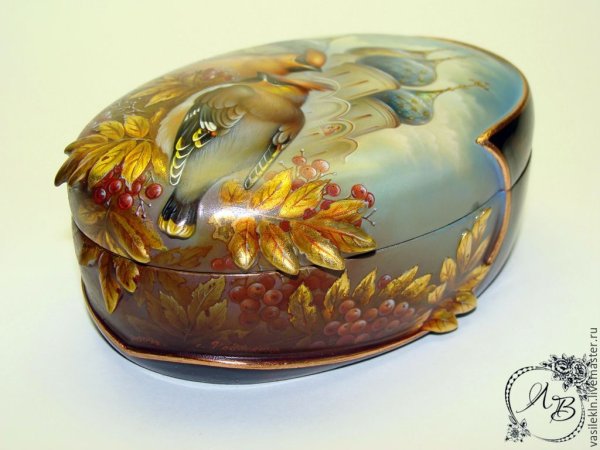 Шкатулка Ракушка Федоскино