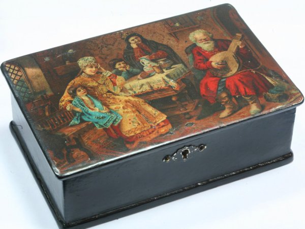 Шкатулка Федоскино 19 век