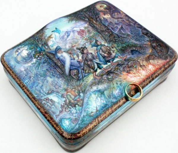 Шкатулки Федоскино с перламутром