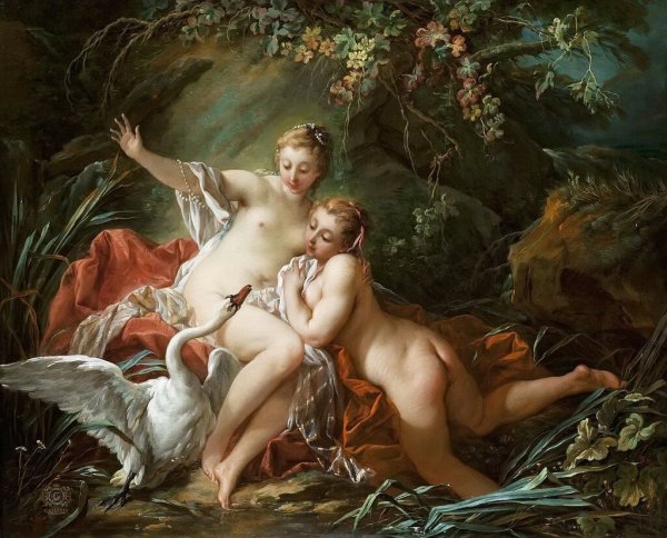 Леда и лебедь Франсуа Буше 1740