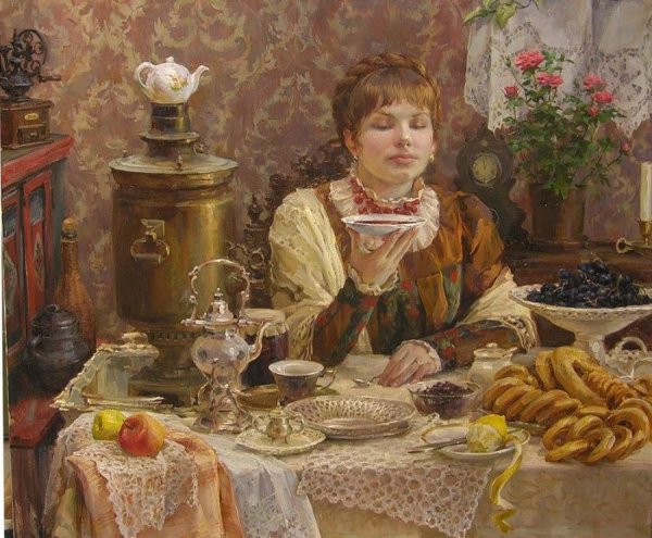 Полина Лучанова чаепитие