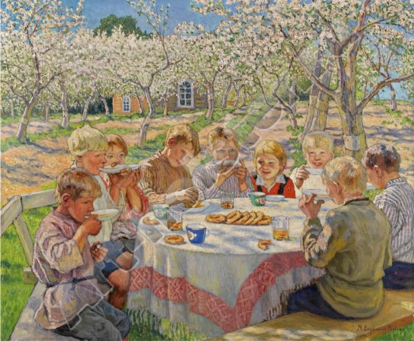 Альберт Линч чаепитие живопись