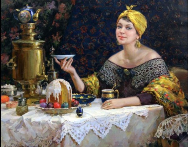 Полина Лучанова чаепитие