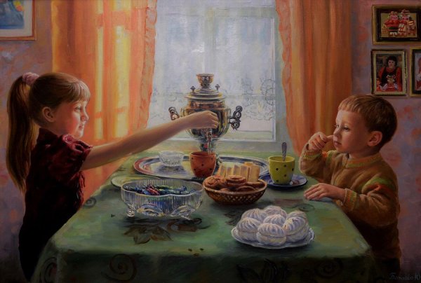 Николай Петрович Богданов Бельский чаепитие