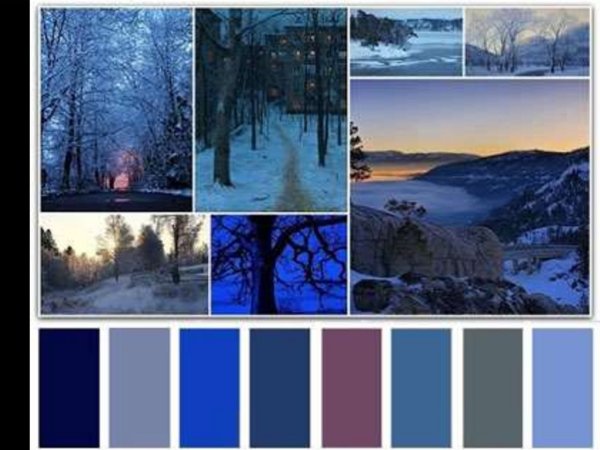 Палитра холодных тонов