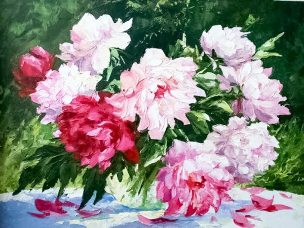 Художник Буковский пионы