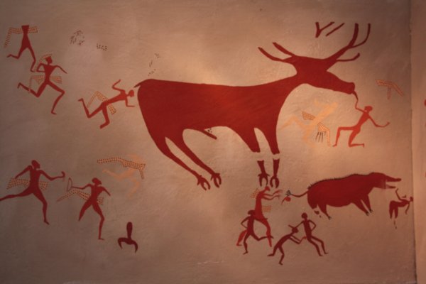 Имитация наскальной живописи