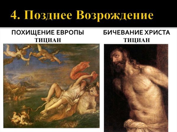 Эпоха позднего Возрождения