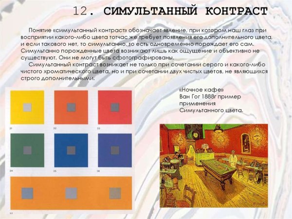 Цветовой контраст Иттен