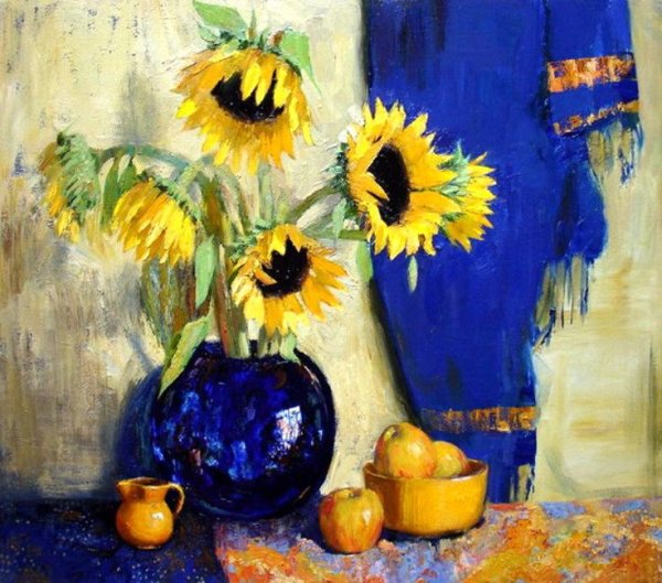 Контрастные цвета в живописи