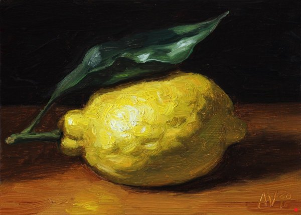 Натюрморт с лимоном