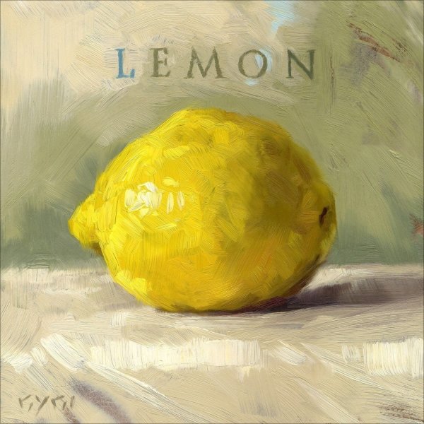 Картина гуашью лимоны