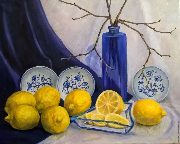 Натюрморт с лимоном