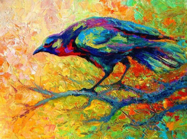 Птицы живопись маслом