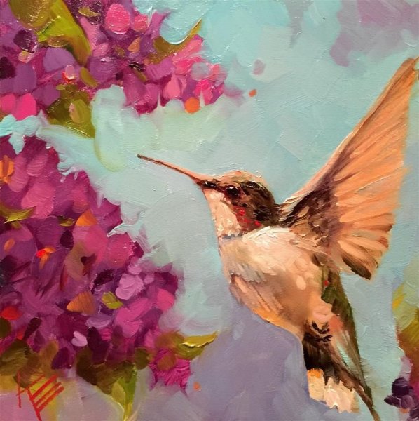 Картина Колибри художник